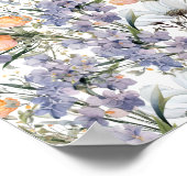 植物性パステルカラー野花サマーフローラ ポスター (角)