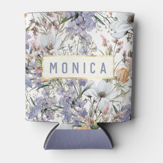 植物性パステルカラー野花サマーフローラ 缶クーラー (正面)