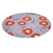 植物性パステルピンク:フローラルパターン カッティングボード (角)