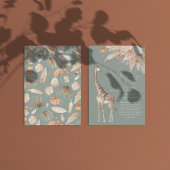 植物性パンパスグラスギラフェサファリージグリーン 招待状