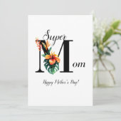 植物性パーソナライズされたモノグラムすごいママ (スタンド正面)