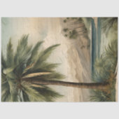 植物性パームツリーウォーターカラーエフエメラデクページ 薄葉紙 (正面)