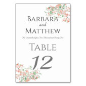 植物性ピンクとグリーンボホ テーブルナンバー (裏面)