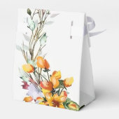 植物性ピンクとブルゴーニュのフローラ結婚ズ フェイバーボックス (裏面サイド)