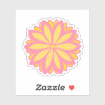 植物性ピンクと黄色の花