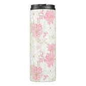 植物性ピンクの金ゴールド花 タンブラー (裏面)