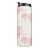 植物性ピンクの金ゴールド花 タンブラー (回転右)