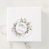 植物性ピンクフローラ赤ちゃんシャワーありがとう フェイバータグ (インサイチュ)