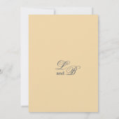 植物性ピンクブルー春野結婚花 招待状 (裏面)