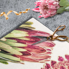 植物性ピンクプロテアフローラ好みの包装 薄葉紙