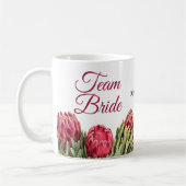 植物性ピンクプロテアフローラ点景ギフトコーヒー コーヒーマグカップ (左)