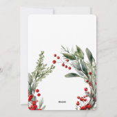 植物性フェスティバルクリスマスリースメリークリスマス シーズンカード (裏面)