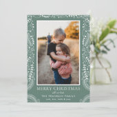 植物性フレーム写真ホリデーカード シーズンカード (スタンド正面)