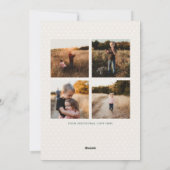 植物性フレーム写真ホリデーカード シーズンカード (裏面)