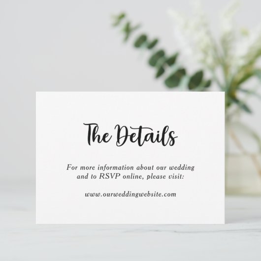 植物性フローラおもしろい結婚モノグラムのカップル名 エンクロージャーカード (スタンド正面)