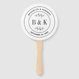 植物性フローラおもしろい結婚モノグラムのカップル名 ハンドファン