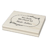 植物性フローラこの本は脚本に属する ラバースタンプ (スタンプ)