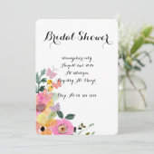 植物性フローラのブライダルシャワーへの招待 招待状 (スタンド正面)