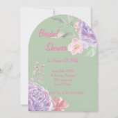 植物性フローラのブライダルシャワー招待状 招待状 (正面)