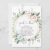 植物性フローラの緑のジェンダーが明らかにする 招待状 (正面)
