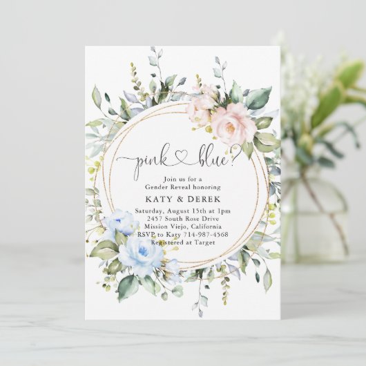 植物性フローラの緑のジェンダーが明らかにする 招待状