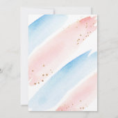 植物性フローラの緑のジェンダーが明らかにする 招待状 (裏面)