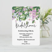 植物性フローラの緑のブライダルシャワーの招待状 招待状 (スタンド正面)