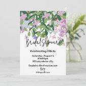 植物性フローラの緑のブライダルシャワーの招待状 招待状 (スタンド正面)