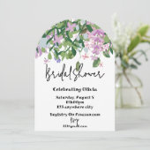 植物性フローラの緑のブライダルシャワーの招待状 招待状 (スタンド正面)