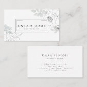 植物性フローライラストレーション名刺 名刺 (正面/裏面)
