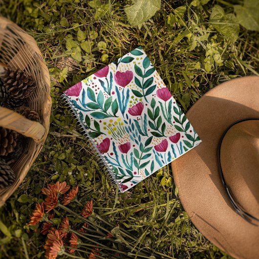 植物性フローライラストレーション プランナー手帳