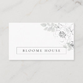 植物性フローライラストレーション 名刺