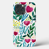 植物性フローライラストレーション Case-Mate iPhoneケース (裏面)