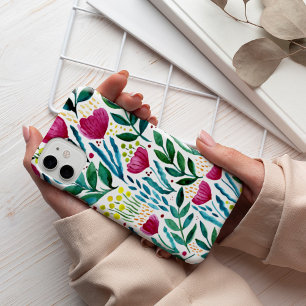 植物性フローライラストレーション iPhone 13 PROケース