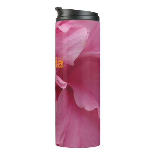 植物性フローラエレガントシモダンックピンクモノグラム タンブラー (回転右)