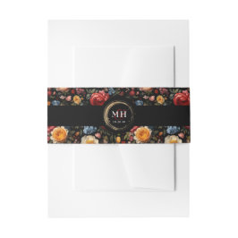 植物性フローラオランダバロック結婚ズモノグラム 招待状ベリーバンド