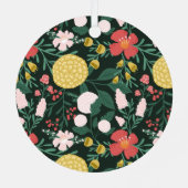 植物性フローラガーデンエレガントフォトフレームグリーン メタルオーナメント (裏面)