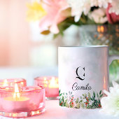 植物性フローラガーリーの水色名Mag コーヒーマグカップ