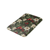 植物性フローラクリスマスパターン バスマット (アングル)