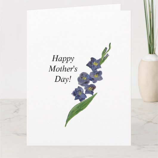 植物性フローラグリーティングマザーズデイリリー カード (正面)