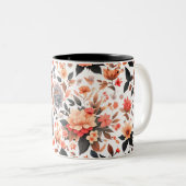 植物性フローラデザイン ツートーンマグカップ (正面右)