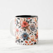植物性フローラデザイン ツートーンマグカップ (正面左)