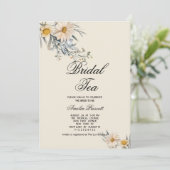 植物性フローラブライダル茶パーティーブライダルシャワー 招待状 (スタンド正面)