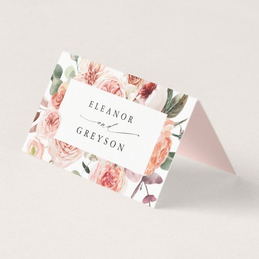 植物性フローラ庭園の結婚式座席表 (裏面)