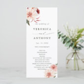 植物性フローラ庭園の結婚式式 プログラム (スタンド正面)