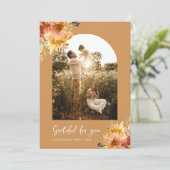 植物性フローラ感謝カード サンキューカード (スタンド正面)