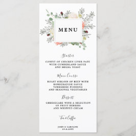 植物性フローラ結婚の名刺 メニュー