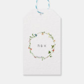 植物性フローラ結婚の贈り物ラベル ギフトタグ (裏面)