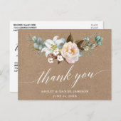 植物性フローラ結婚書道の感謝してい筏 ポストカード (正面/裏面)