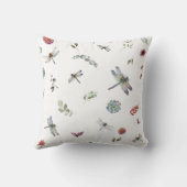 植物性フローラ緑色水のカラーパターン クッション (裏面)